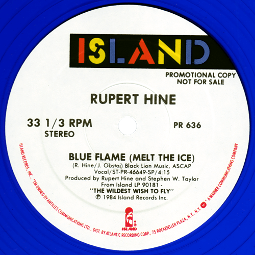 Rupert Hine - Blue Flame - Island PR 636 USA 12"